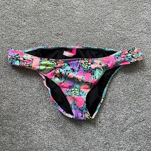 Victoria’s Secret Low Rise Floral Print Bikini Bottoms